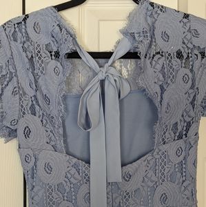 Francesca's Periwinkle Lace Dress